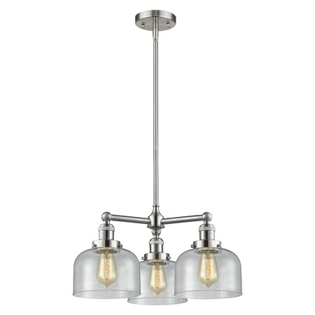 Innovations Lighting Glass 3 Light Adjustable Up Or Downchandelier 207-SN-G74